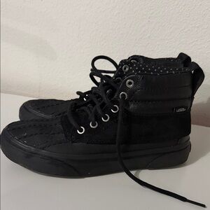 Vans Black High-Top Lace-Up Sneakers